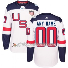 USA Hockeydrakt Custom World Cup i ishockey 2016 Hvit Premier - Herre